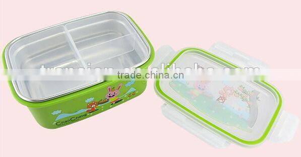 New stainless steel lunch box with compartment