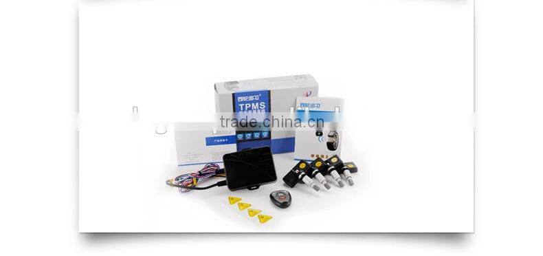 TPMS tire pressure monitoring system with 4 internal sensors, easy install, CE approved