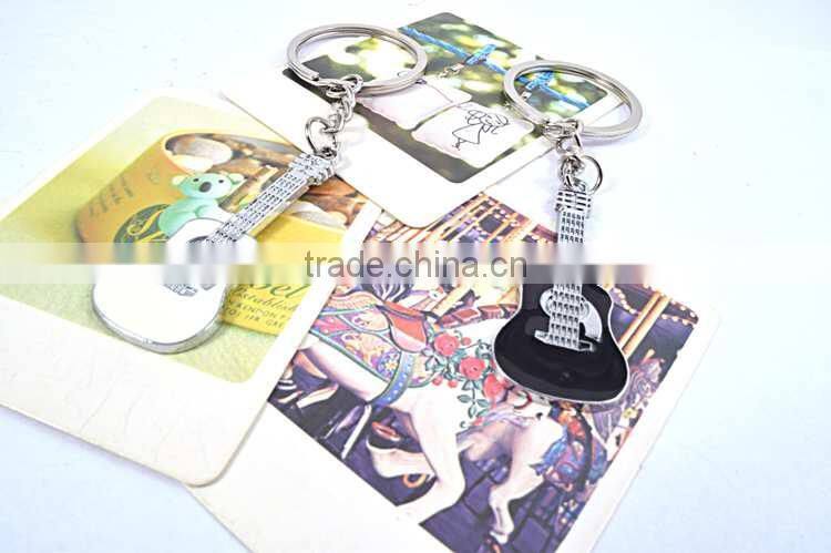 guitar shape 2016 trending products keychains wholesale