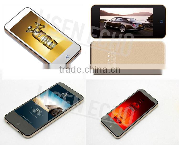2015 latest ultra-thin metal shell portable USB battery bank power