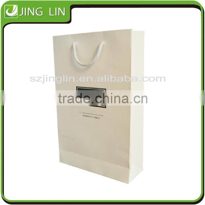 where can i buy white Elegant Custom paper bag in China