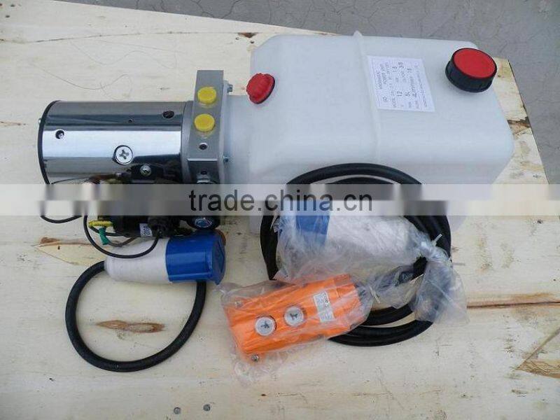 wireless remote control 12v hydraulic power units for 12 ton trailers