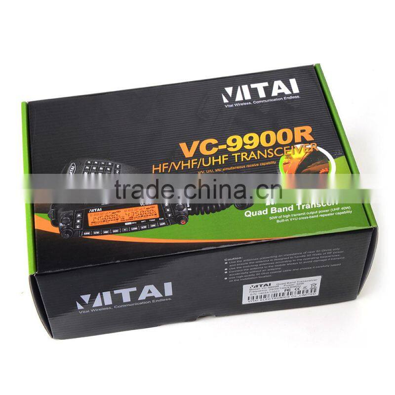 VITAI VC-9900R Face Could be Detached CTCSS&DCS Cross-band Repeat Quad-Band DTMF-ANI/5 Tone-ANI 50W Maxpower Mobile Radio