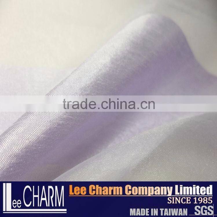 Multicolor Satin Stripe Slub Tulle Organza Fabric