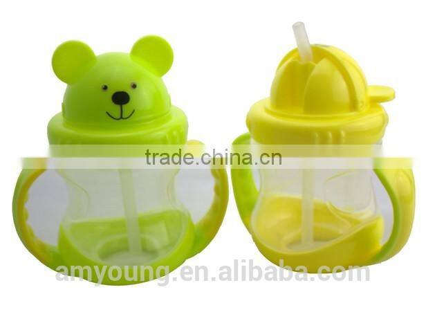 new design baby product kids cup plastic cute ideas easily bears drinking bottle,korea innovative products baby cups
