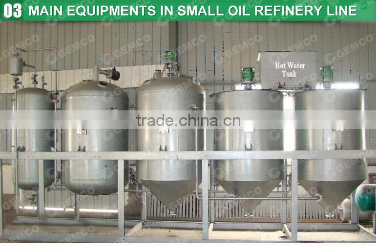 small oil refining plant/mini edible oil refinery plant
