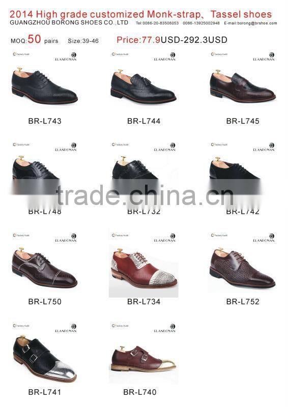 High grade genuine leather dress shoe for men formal business and party