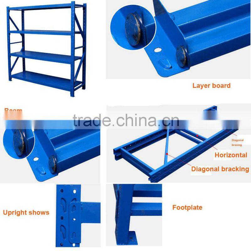 China manufactuer Stock Ligh duty pallet racking (white, blue)
