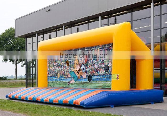 Customize football target toss game inflatable soccer goal post for sale