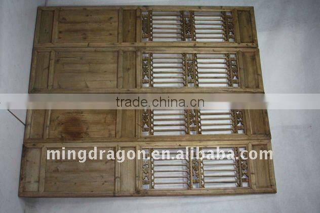 chinese antique natural carved screen