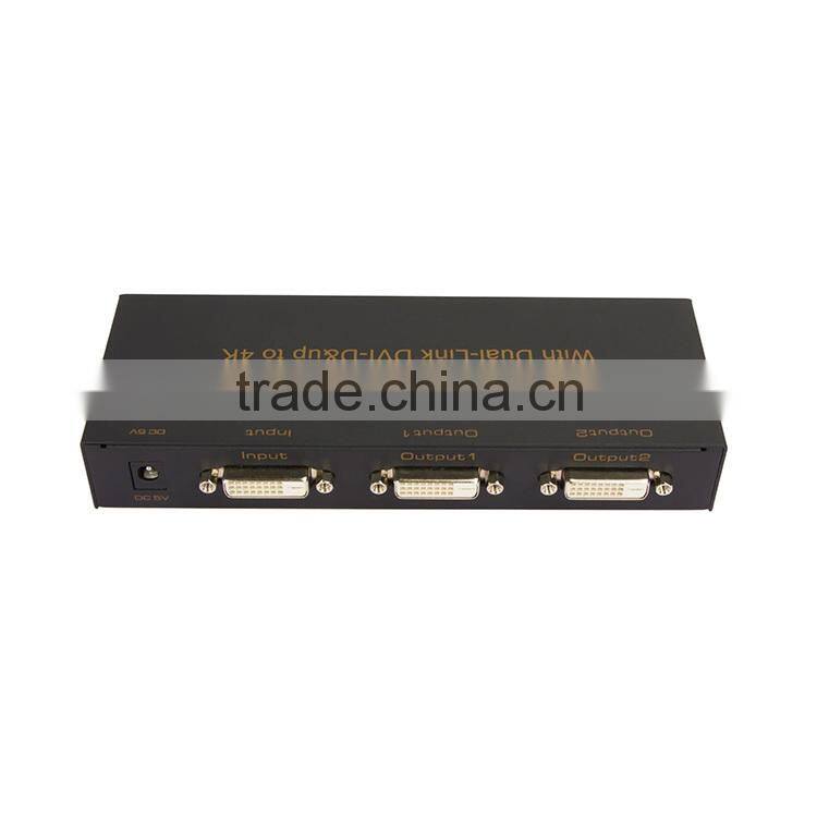 DVI Splitter 1 in 4 out with Dual-link DVI-D and UP to 4K