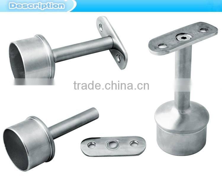 modern stainless steel tube bracket for outdoor steps