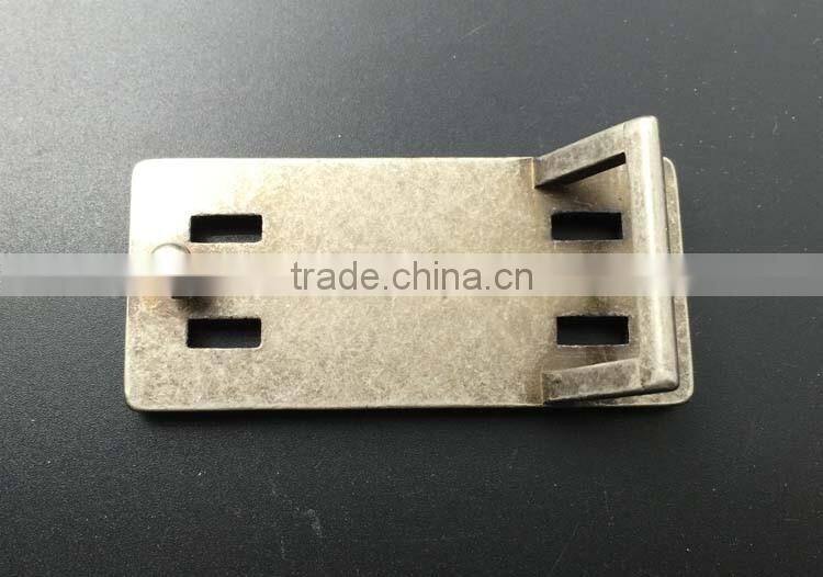 Belt buckle blank in antique brass