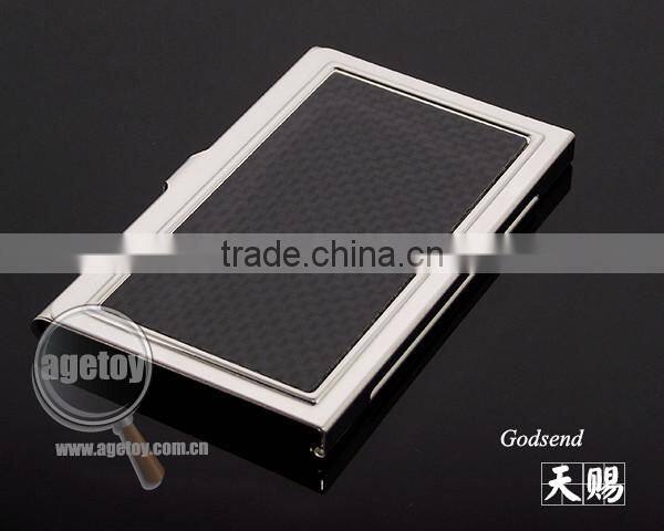 Promotional Aristocratic Family 100% Real Carbon Fiber Stainless Steel Metal Carbon Fiber Card Holder