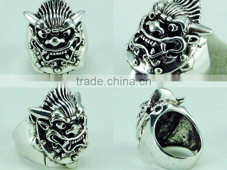 Factory price alibaba best sellers mixed jewelry cheap aggressive skull ring R12 