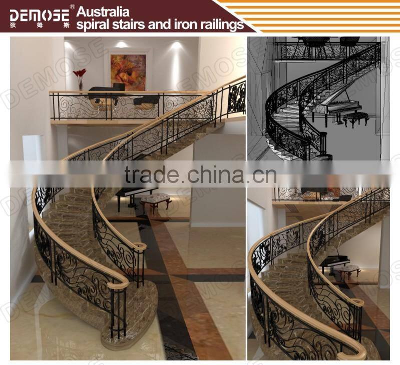 modular interior steel stairs/modern steel stairs
