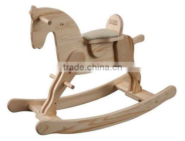 Made in Shenzhen Wooden toy horse, wooden rocking horse