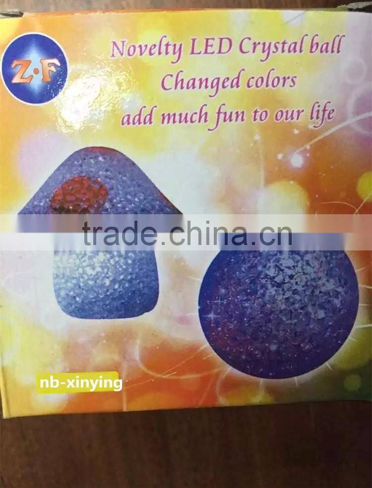 New design Novelty LED crystal ball toys chalanged colors