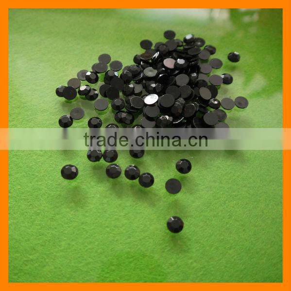 Jet Black Loose Gemstone Jewelry For Decoration
