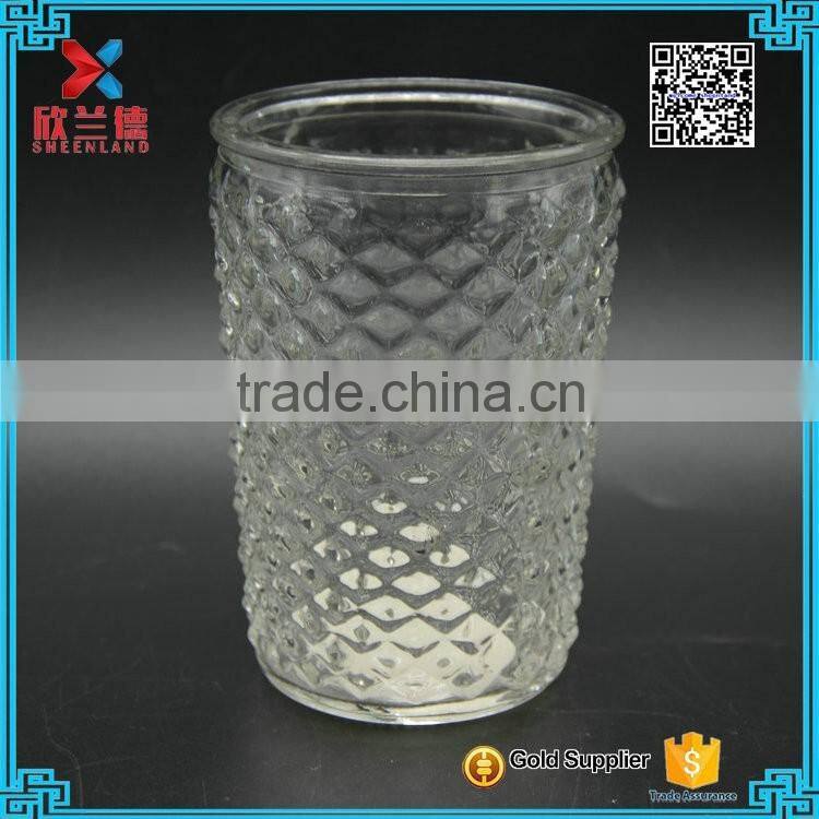 2016 manufacturer new product glass crystal candle jars for sale 200ml