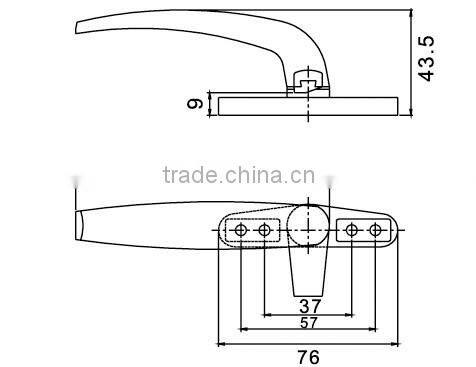 Aluminium Handle For Casement Door & Window