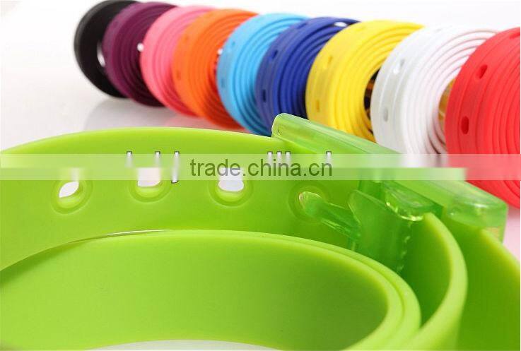OEM 2013 wave fashion silicone belts 125cm waist size with multi-colors and perfume