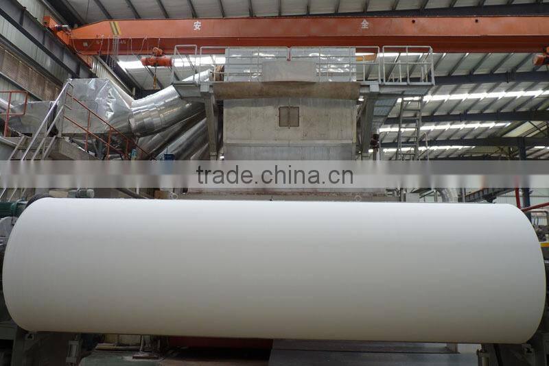 High speed jumbo roll tissue rewinder machine