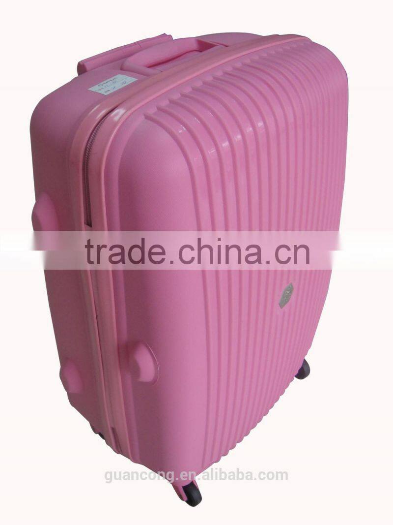 travel trolley handle luggage/hard case/suitcase/cabin with abs and pc