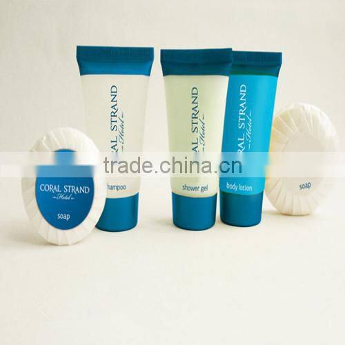 Hotel amenity type hotel soap and shampoo