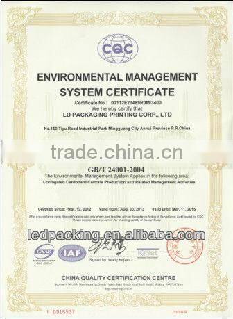 2013 hot sell corrugated paper carton for bathroom products