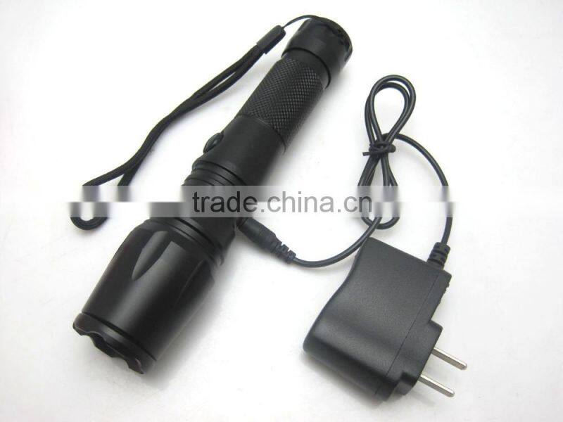 Brightest Tactical LED Flashlight app with High-Lumen Output, ZOOM and Water Resistant Design, 5 Light Modes and Rechargeable