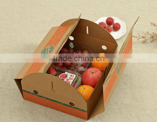 corrugated carton box for fresh fruit and vegetable packaging