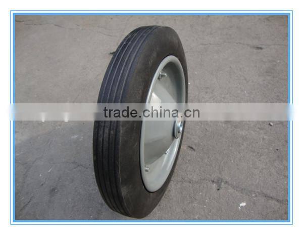 Rubber Wheel from Qingdao Yinzhu Wheel Barrow Solid Rubber Tire
