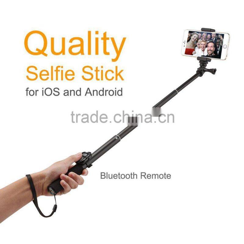 High quality customized selfie stick bluetooth selfie remote for iPhone and camera