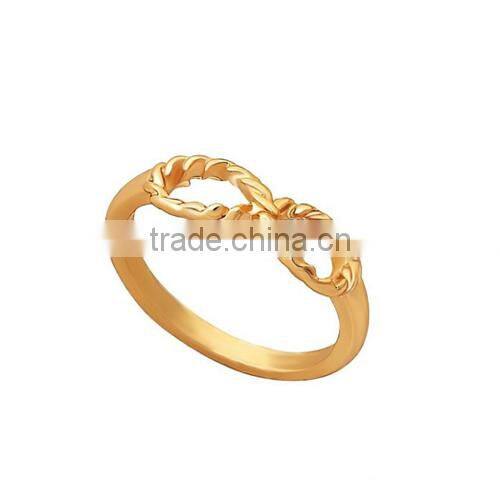 Beautiful Bow Pattern Design 14K Gold Plated Ring For Girl