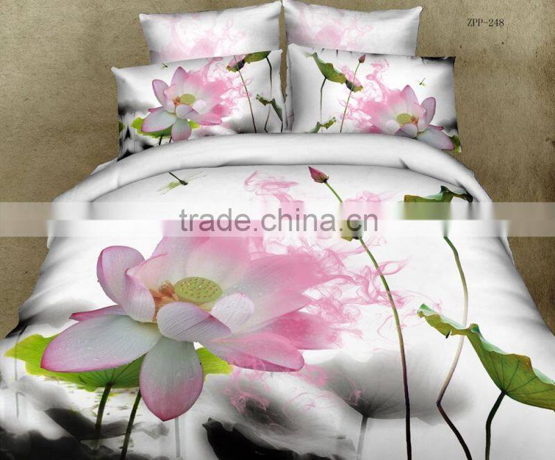 100% cotton latest design 3D duvet cover set