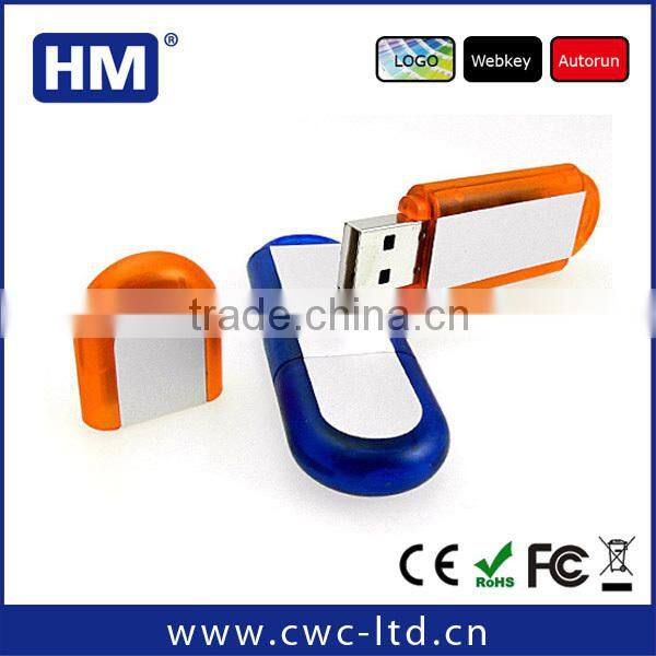 oem 2.0 usb flash drives for business promotion gift plastic case usb flash drive with full capacity