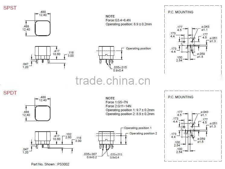 Single color LED light trctile switch with cap tact switch
