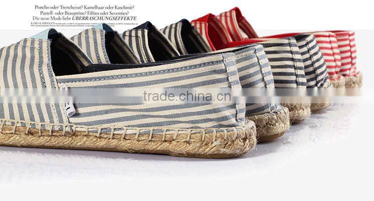Girls fashion strip canvas shoes