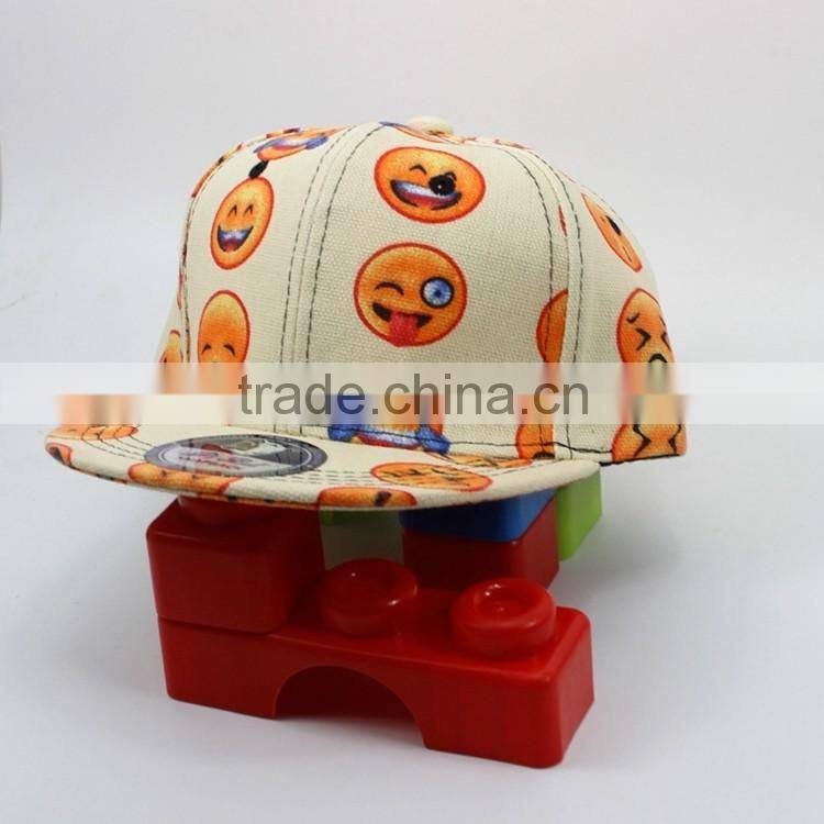 Fashion Cotton emoji Style Baseball Hats Kids emoji cap kids Emoji hat