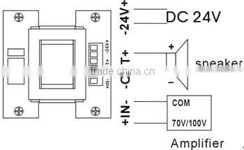 ITC T-671 Series 11 Steps ABS PA Speaker Volume Control