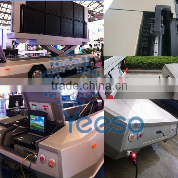 YEESO 2014 Top Sale LED TV Trailer YES-T12 Outdoor Mobile Advertising Vehicle
