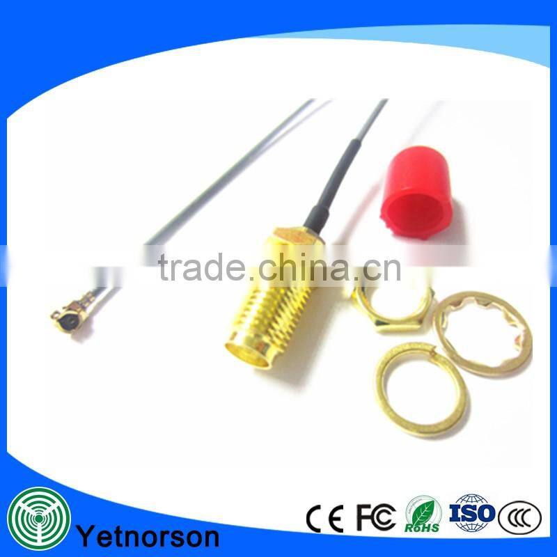 RFJumper Antenna Cable Assembly IPEX / U.FL with SMA Male connector Bulkhead Cable RF Pigtail Cable