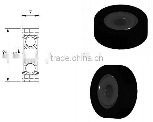 625zz Factory Sale Cheap Heavy Duty wood roller /pulley roller bearing/ rubber sheaves bearing