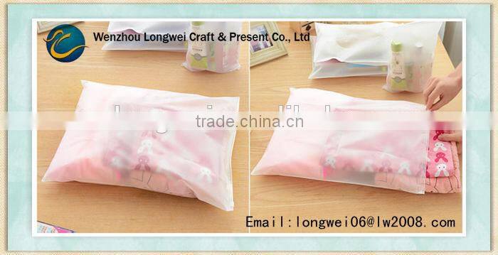 clear storage plastic pouch/pencil pouch/velvet pouch