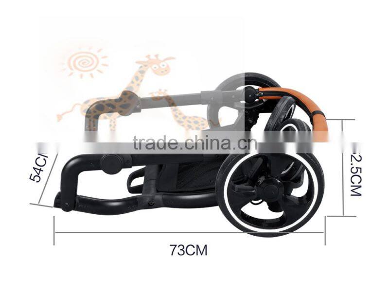 Best Baby Europe Standard Pram Strollers 3 IN 1 Purple Baby Stroller