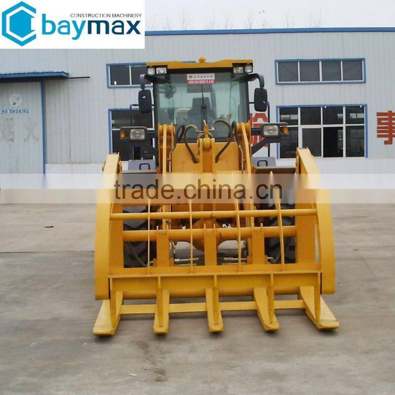 China Front End Timber Grab Loader Supplier