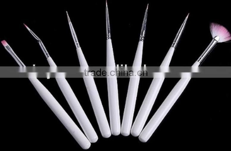 nail art brush 7pcs,professional makeup brush set