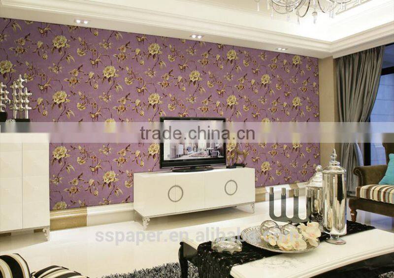 water-proof wallpaper 3d embossed wallpaper