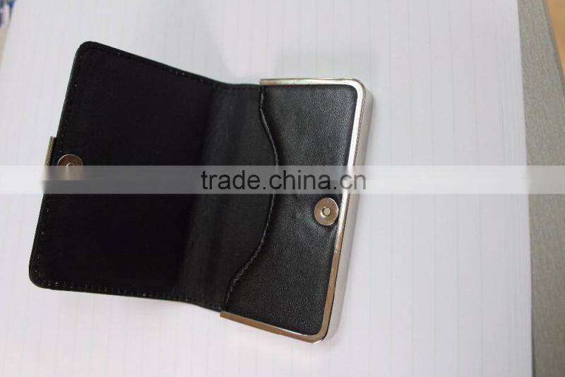 The most popularity embossing hot stamping card , Italy import leather card holder, exclusive customer design card holder